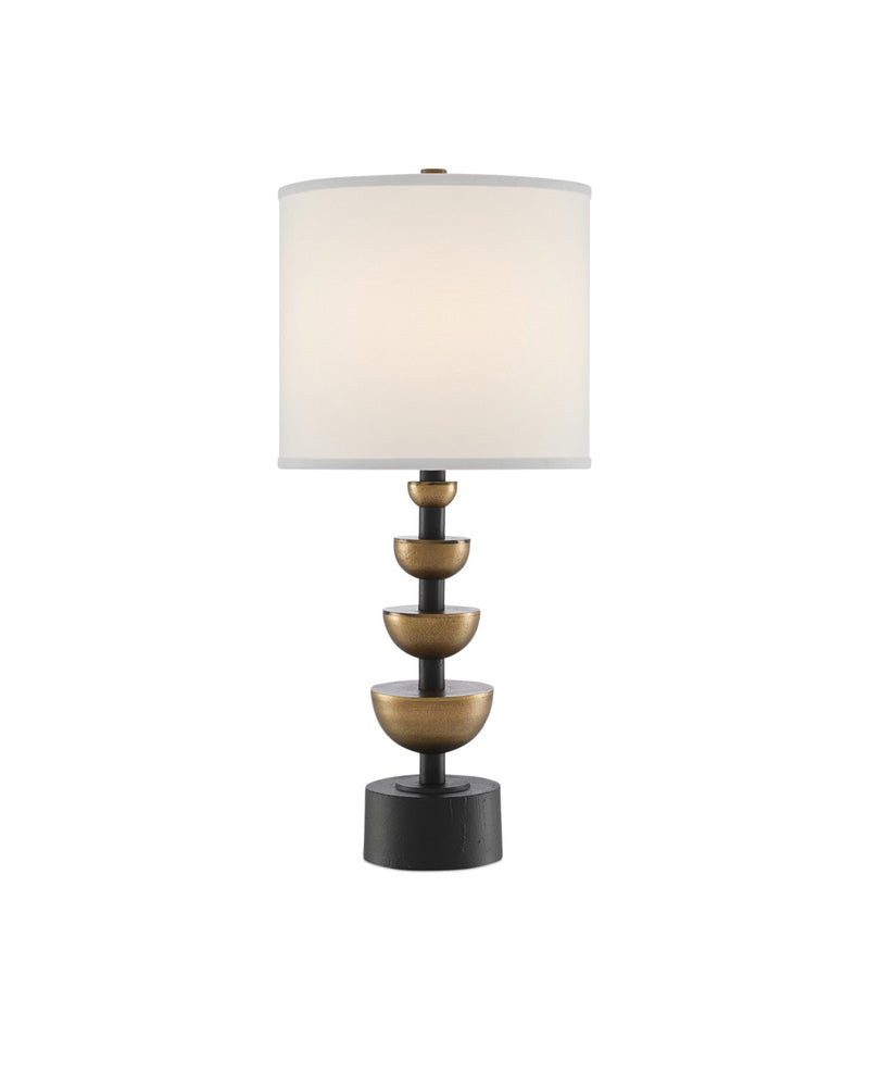 Chastain Table Lamp in Antique Brass / Black