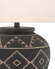 Tattoo Table Lamp in Black / Latte