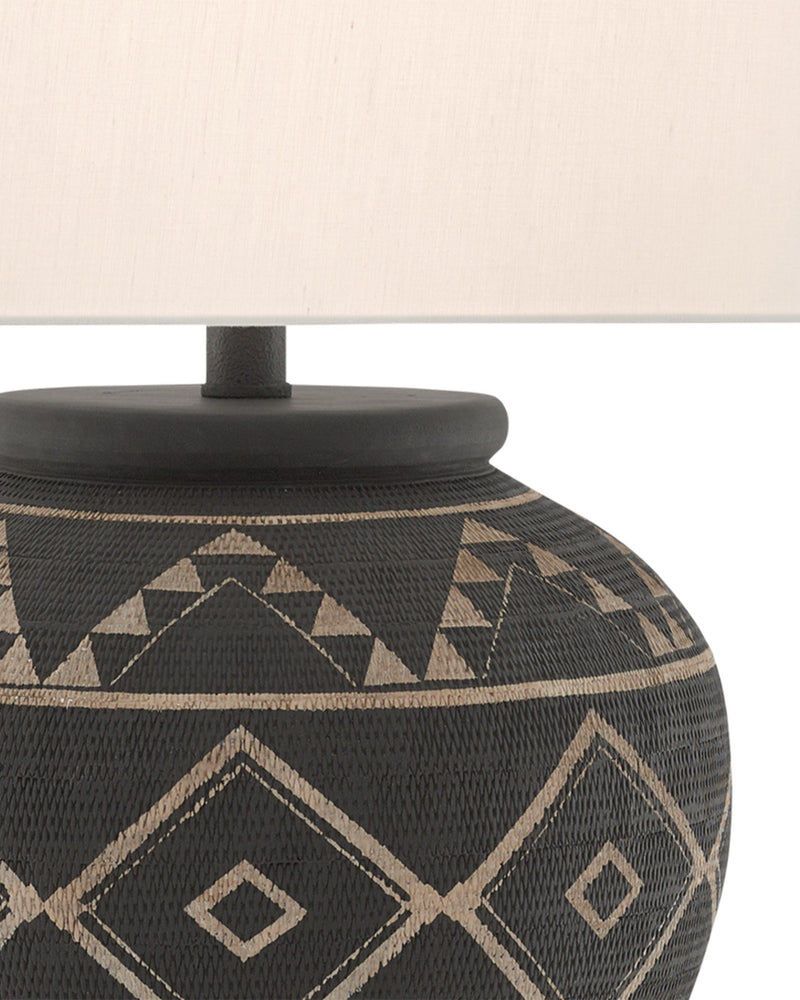 Tattoo Table Lamp in Black / Latte