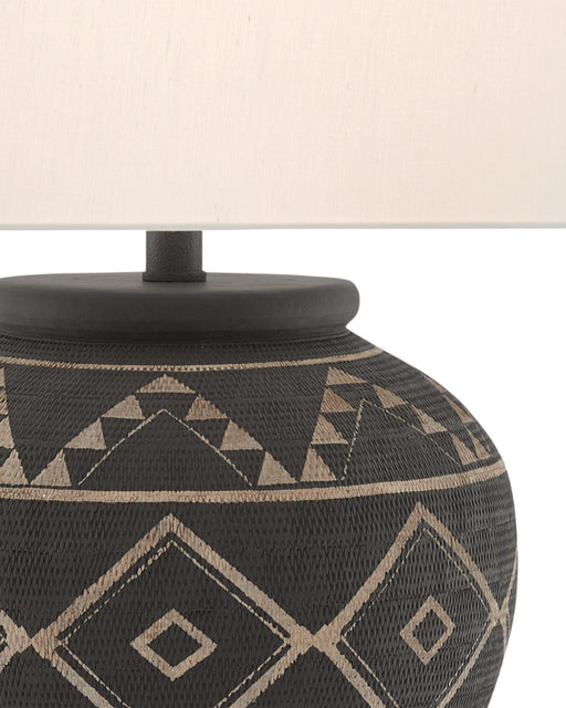 Tattoo Table Lamp in Black / Latte