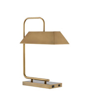 Hoxton Table Lamp in Light Antique Brass