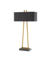 Adorn Large Table Lamp in Antique Brass / Black