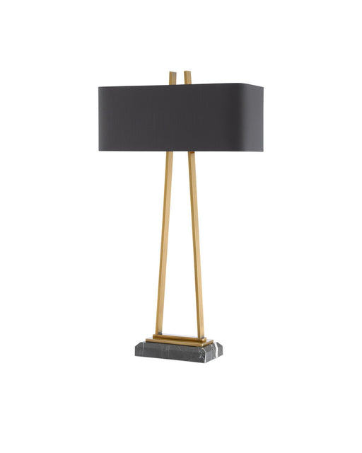 Adorn Large Table Lamp in Antique Brass / Black