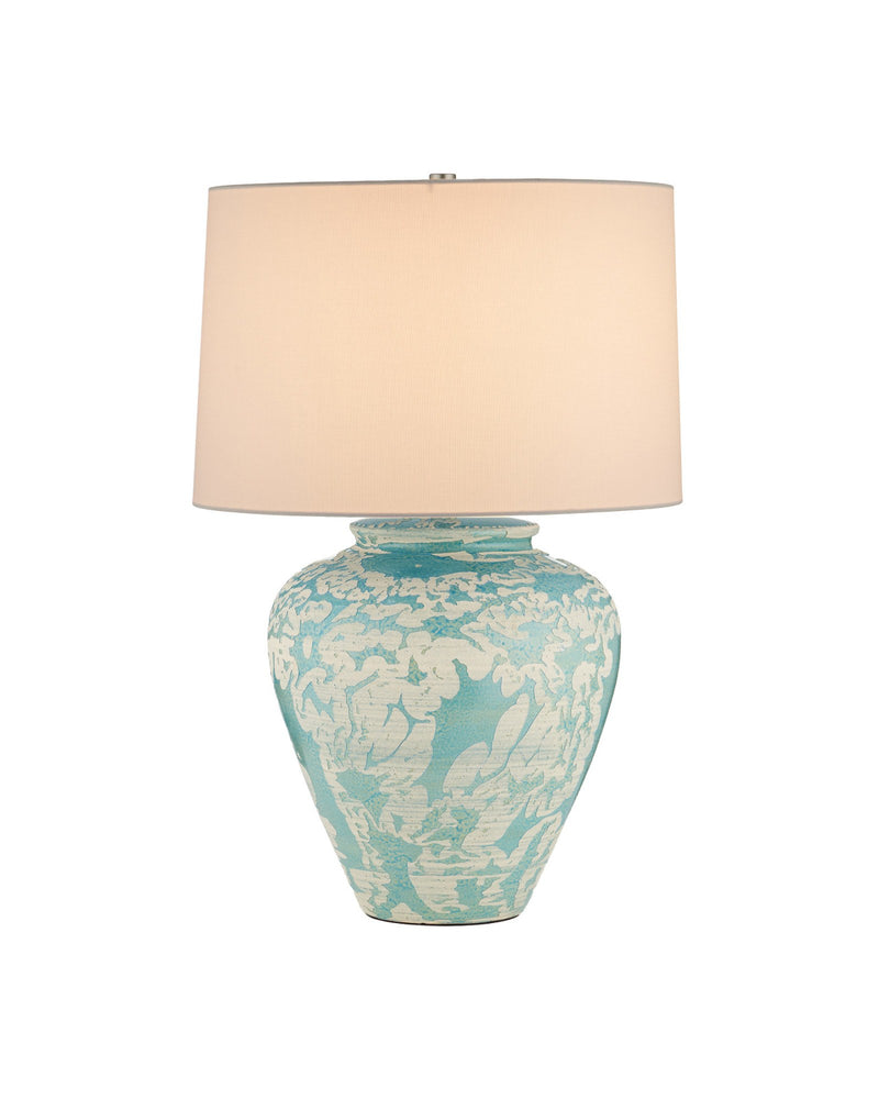 Mimi Table Lamp in Aqua / Cream