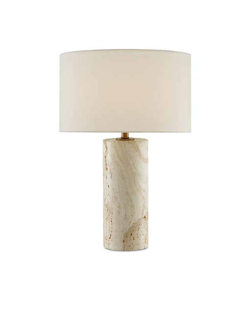 Vespera Travertine Table Lamp in Natural
