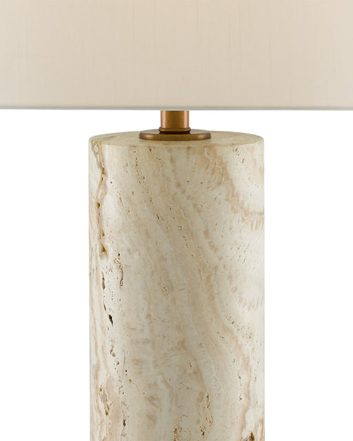 Vespera Travertine Table Lamp in Natural