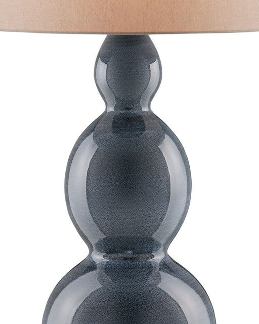 Cymbeline Table Lamp in Steel Blue / Antique Brass