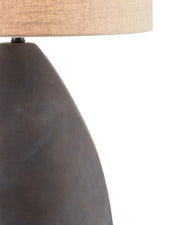 Zea Table Lamp in Antique Black