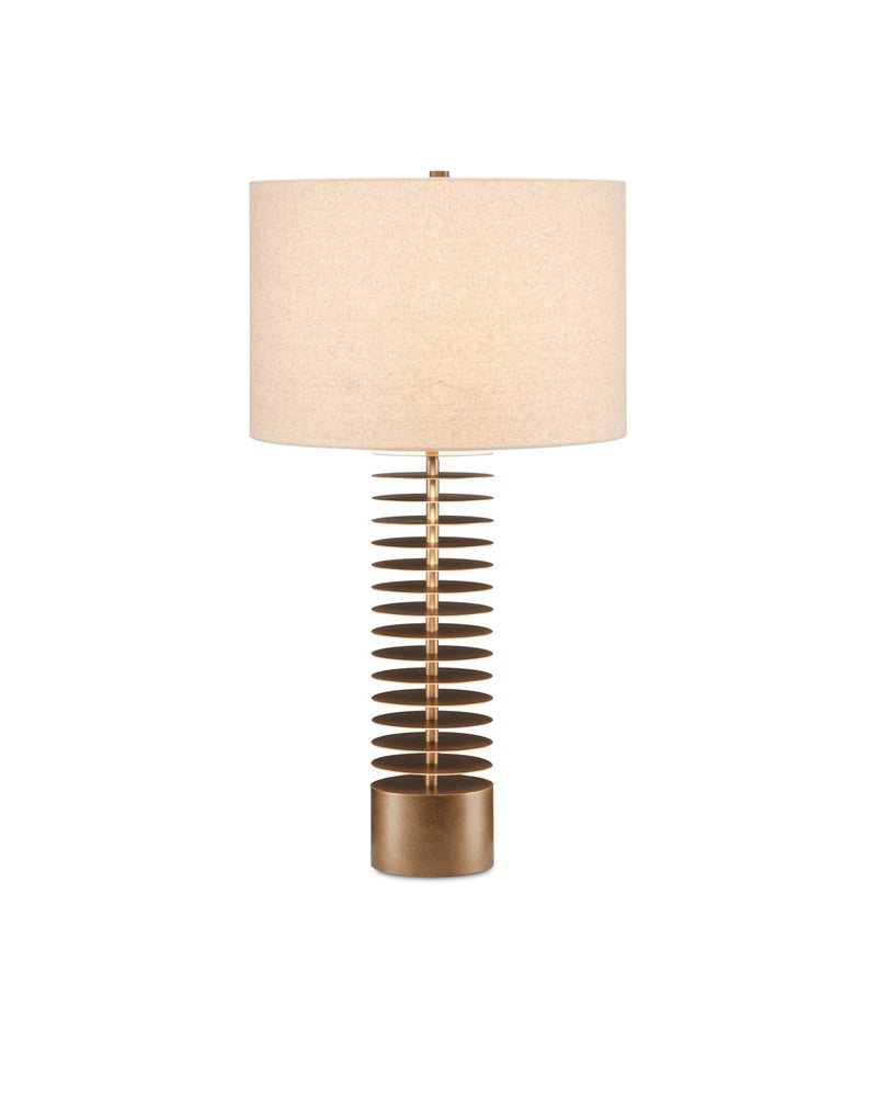 Walwyn Table Lamp in Antique Brass