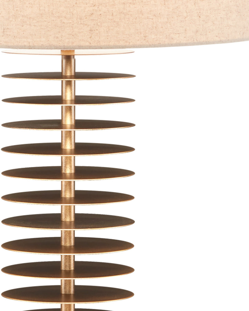 Walwyn Table Lamp in Antique Brass
