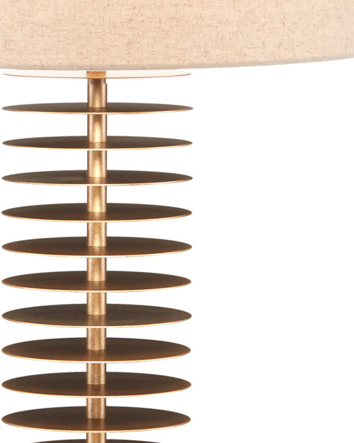 Walwyn Table Lamp in Antique Brass