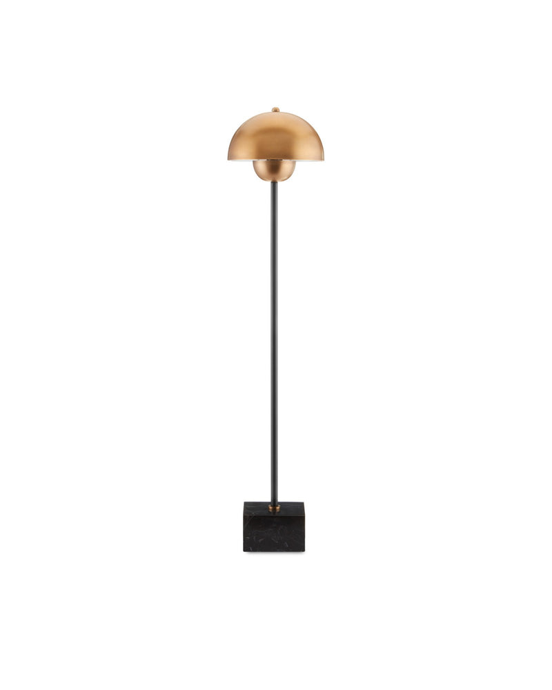 La Rue Table Lamp in Brushed Brass / Black