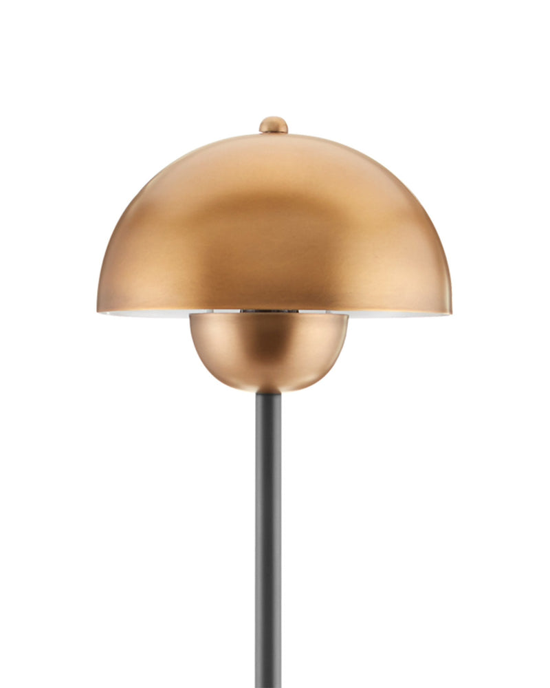 La Rue Table Lamp in Brushed Brass / Black