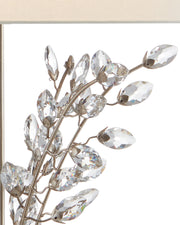 Forget-Me-Not Table Lamp in Clear / Silver Leaf