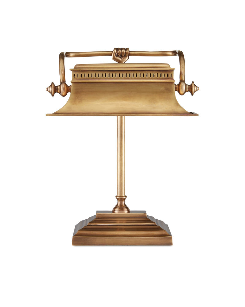 Malvasia Desk Lamp in Vintage Brass