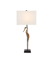 Antigone Table Lamp in Antique Brass / Black