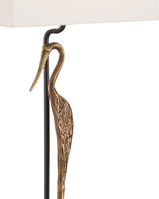 Antigone Table Lamp in Antique Brass / Black