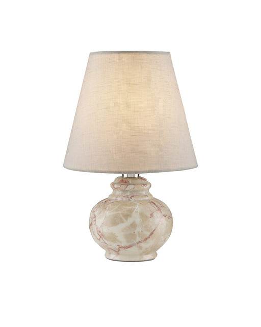 Piccolo Marble Mini Table Lamp in Beige / Pink