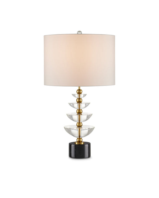 Waterfall Table Lamp in Clear / Natural / Brass
