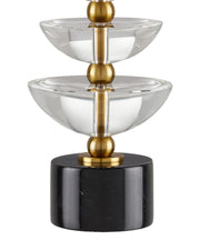 Waterfall Table Lamp in Clear / Natural / Brass