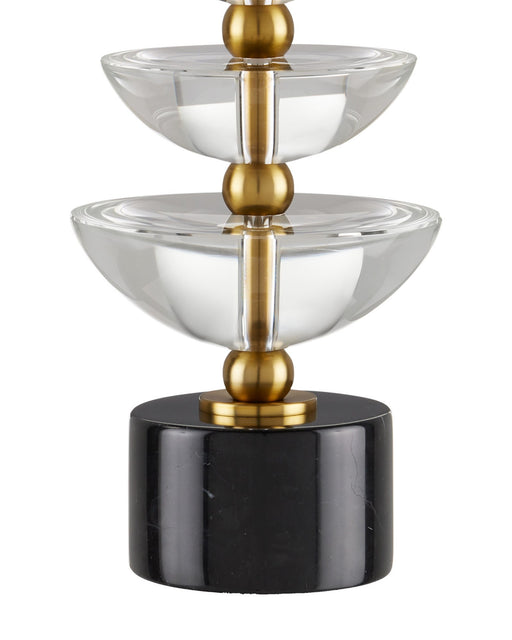 Waterfall Table Lamp in Clear / Natural / Brass