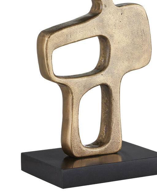 Mithra Table Lamp in Antique Brass / Black