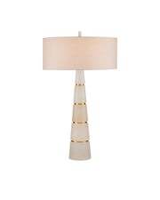 Eleanora Table Lamp in Natural / Natural Brass