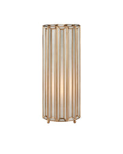 Daze Uplight Table Lamp in White / Antique Brass