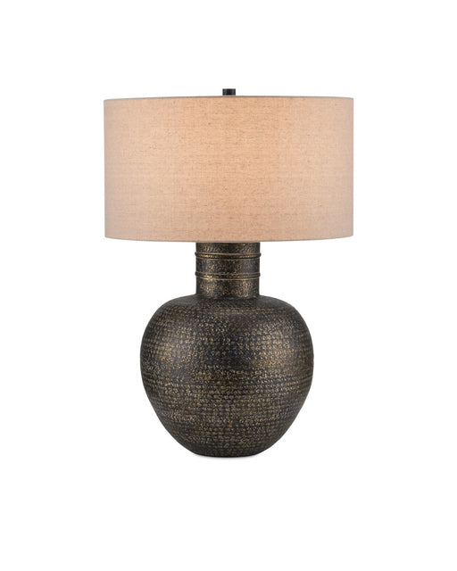 Braille Table Lamp in Antique Brass