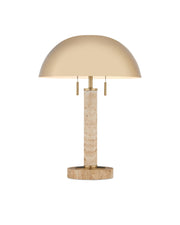 Miles Table Lamp in Natural / Polished Brass