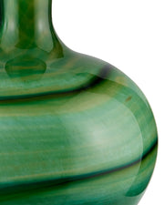 Lamartine Table Lamp in Green / Antique Brass