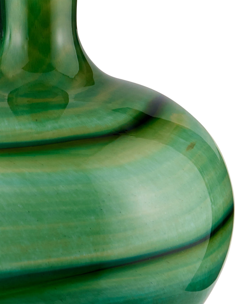 Lamartine Table Lamp in Green / Antique Brass