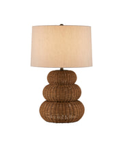 Mabrouka Table Lamp in Dark Brown