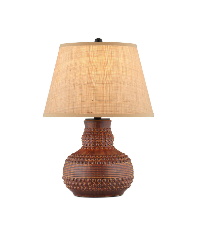 Atamo Table Lamp in Dark Brown