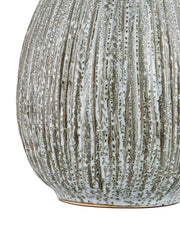 Fidella Table Lamp in Reactive Black & White / Brushed Nickel