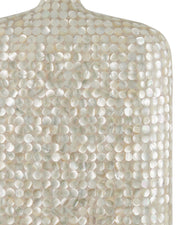 Gerri Dot Mother of Pearl Table Lamp in Natural / Clear