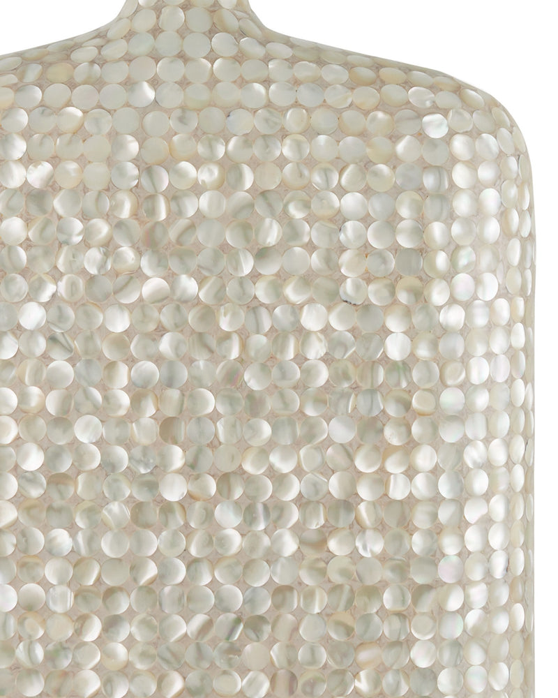 Gerri Dot Mother of Pearl Table Lamp in Natural / Clear