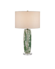 Zowan Table Lamp in Green / Cream / Clear