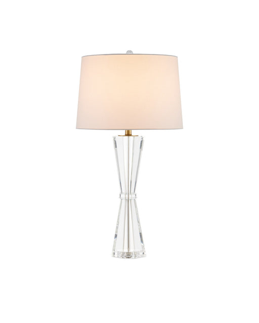 Duveen Table Lamp in Clear / Polished Brass