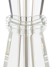 Duveen Table Lamp in Clear / Polished Brass