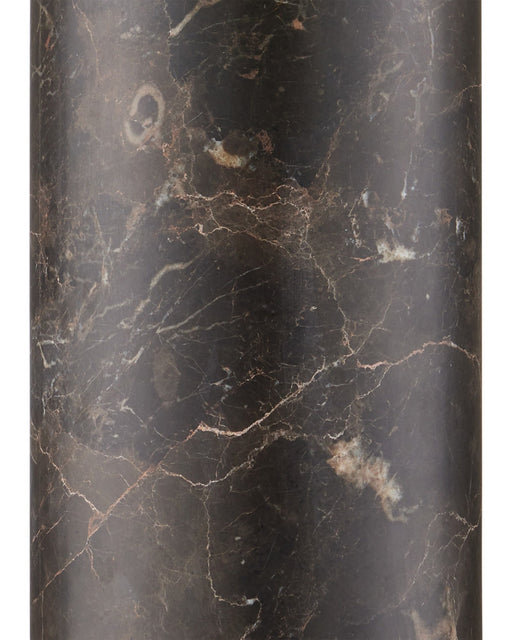 Vespera Marble Table Lamp in Coffee Brown / Antique Brass