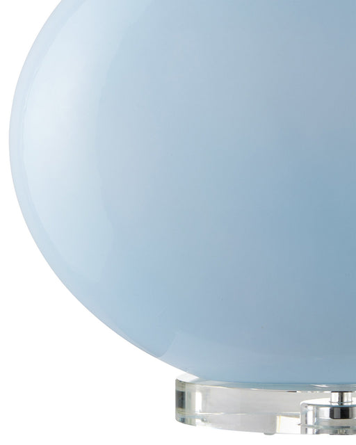 Laconia Table Lamp in Light Blue / Clear / Polished Nickel