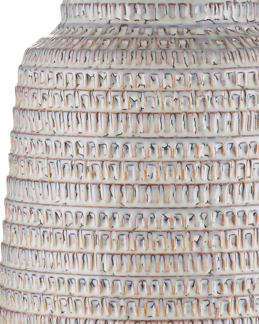 Owen Table Lamp in Off-White / Light Brown / Antique Brass