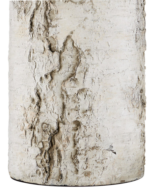 Faux Birch Table Lamp in Birch White / Gray