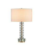 Mystras Table Lamp in Clear / Antique Brass