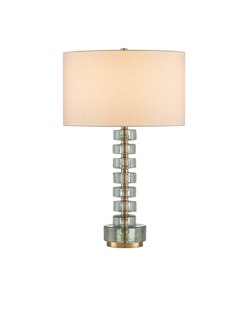 Mystras Table Lamp in Clear / Antique Brass