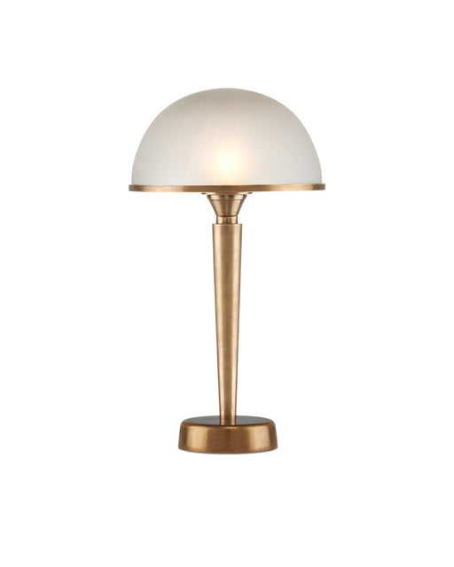 Gatsby Table Lamp in Antique Brass / Frosted