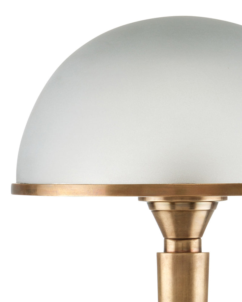Gatsby Table Lamp in Antique Brass / Frosted