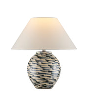 Minnows Table Lamp in Navy Blue / Beige