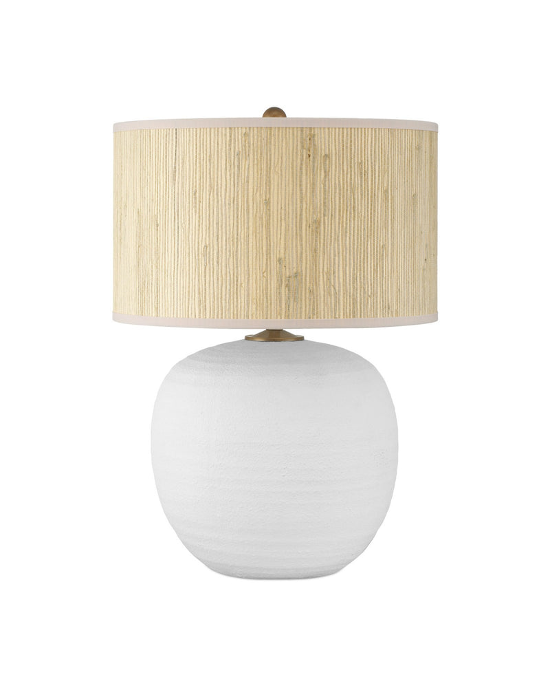 Zena Table Lamp in Textured White